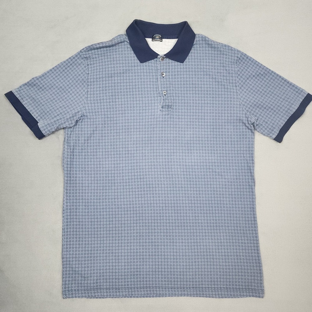 Solemare Maus & Hoffman Polo Shirt Mens Size XL Blue Filo di Scozia Italy